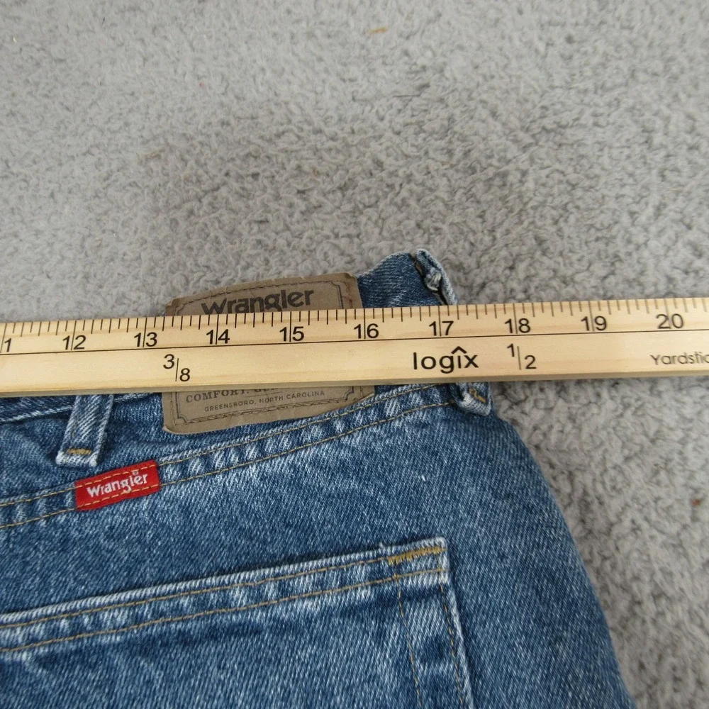 Wrangler Mens Regular Fit Blue Denim‎ Jeans 36x30 Medium Wash  Straight Leg